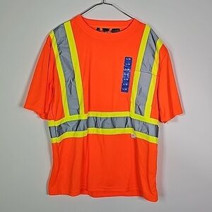 Holmes workwear large reflective 3m short sleeve shirt